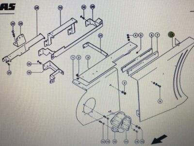 00 0517 619 0/00 0517 727 0/00 0517 620 0/Claas Lexion osłony/Claas Lexion 580 530-510 570 560-540