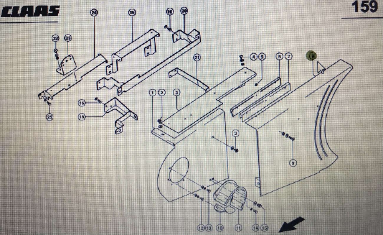 00 0517 619 0/00 0517 727 0/00 0517 620 0/Claas Lexion osłony/Claas Lexion 580 530-510 570 560-540