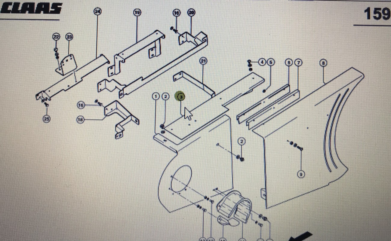 00 0517 619 0/00 0517 727 0/00 0517 620 0/Claas Lexion osłony/Claas Lexion 580 530-510 570 560-540