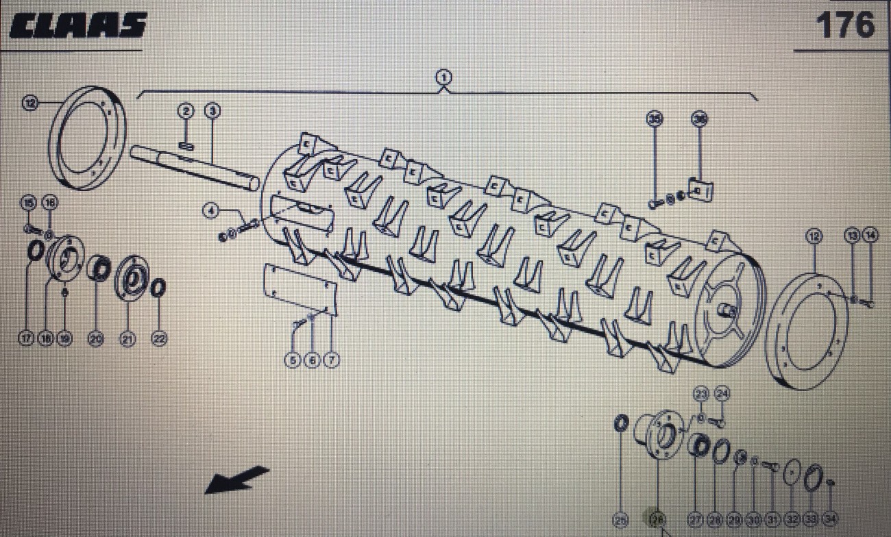 00 0642 934 0/Claas Lexion obudowa łoźyska/Claas Lexion 580 560-540 770-760