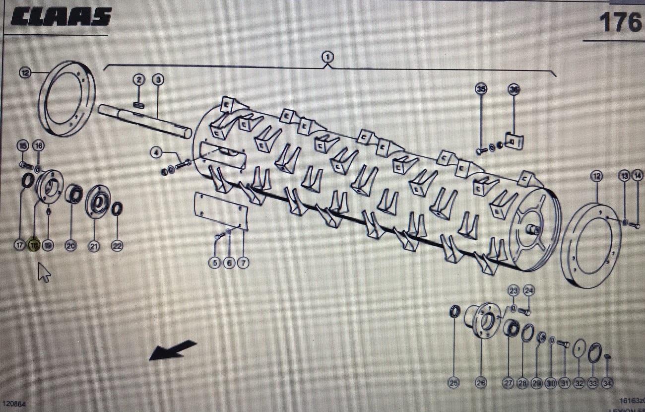 00 0646 552 0/Claas Lexion obudowa/Claas Lexion 580 560-540 460-440 770-760 670-640