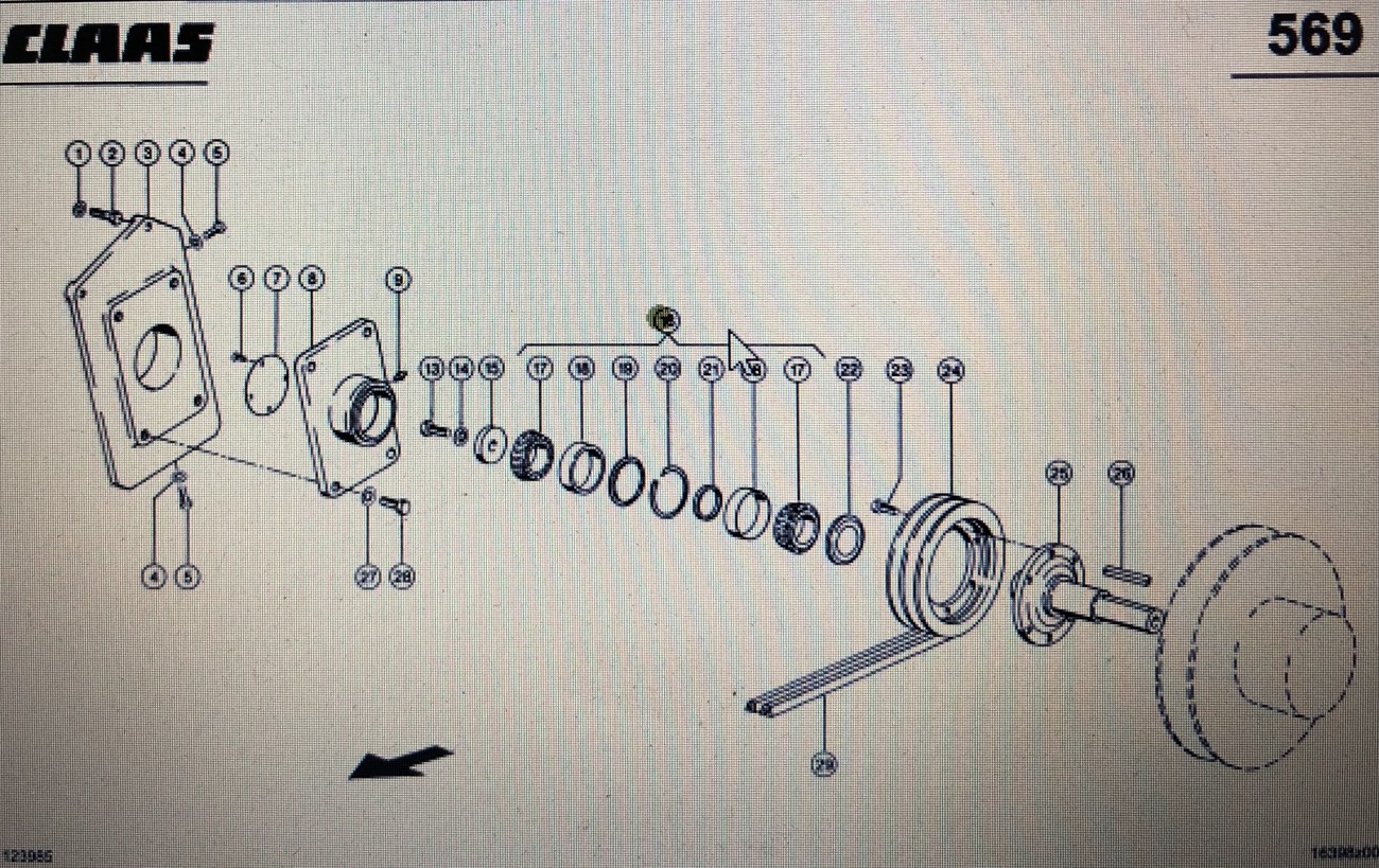 00 0661 237 0/Claas łoźysko/Claas Lexion 580 670 770-760 630-620 Tucano 330-320 340 430-420 450-440