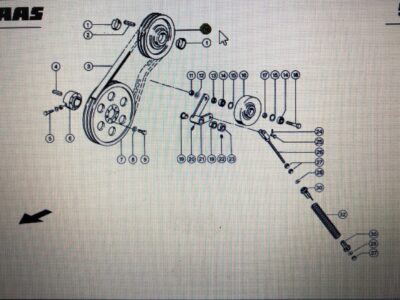 00 0667 852 0/00 0667 261 0/00 0355 724 0/00 0644 909 0/Claas koło pasowe/Claas Lexion