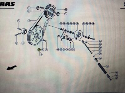00 0667 852 0/00 0667 261 0/00 0355 724 0/00 0644 909 0/Claas koło pasowe/Claas Lexion