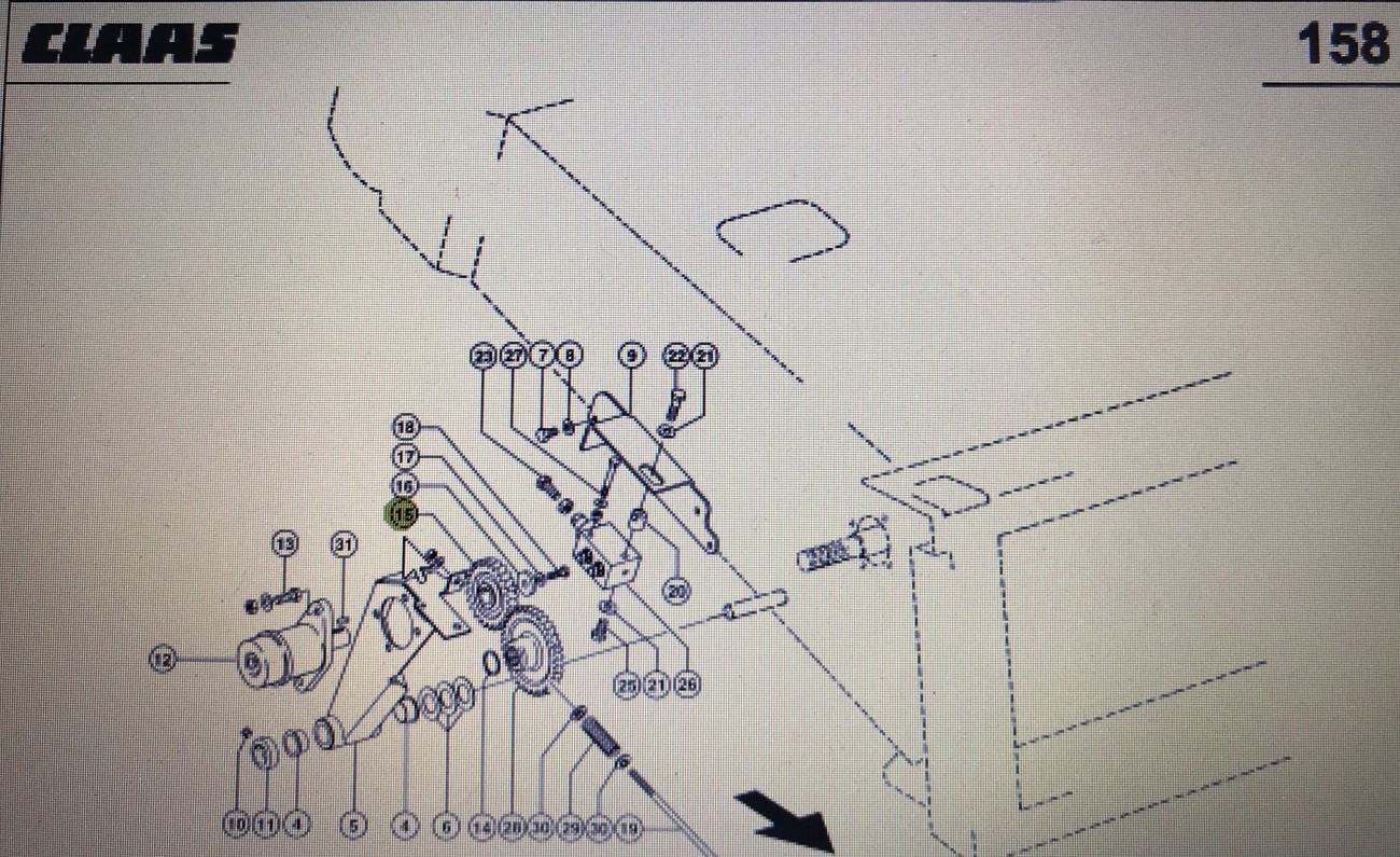 00 0668 822 0/koło zębate/Claas Lexion 580 630-620 670 -640 770/Tucano 330-320 580-570 460 430-420