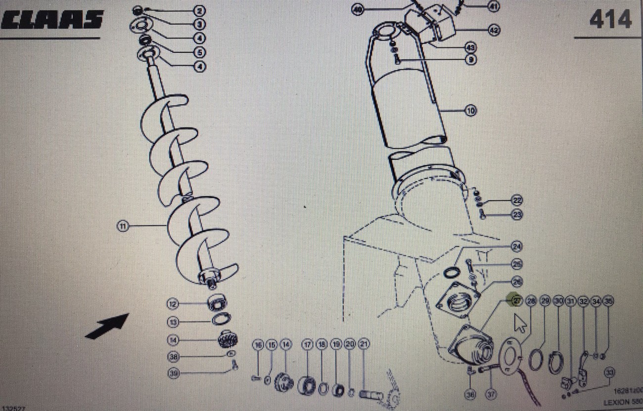 00 0735 887 0/Claas obudowa/Claas Lexion 580 460-440 480 450 760-750