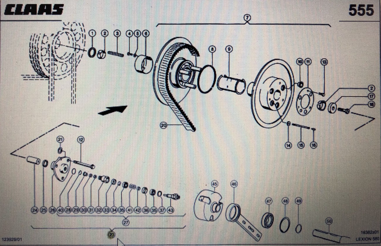 00 0744 969 1/Claas siłownik regulacyjny/Claas Lexion 580 670 770-760 750-730 630-620 470 530-510