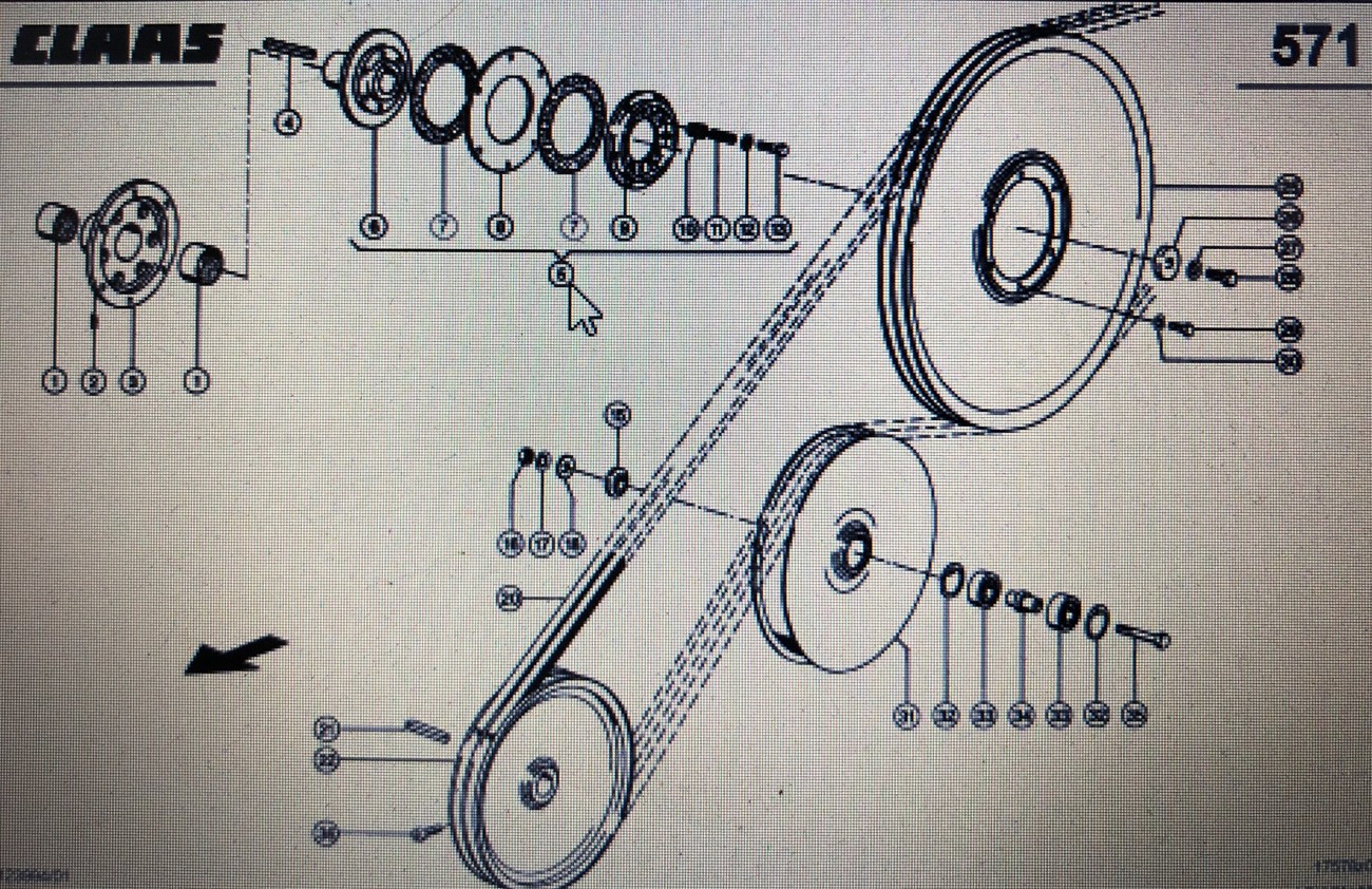 00 0749 818 0/Claas sprzęgło przeciąźeniowe/Lexion 580 630-620 670-640 750-740 450 600