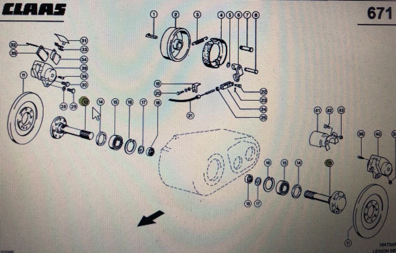 00 0750 066 2/Claas wałek wtykowy/Claas Lexion 580 750-730 630-620 750-740 465 570