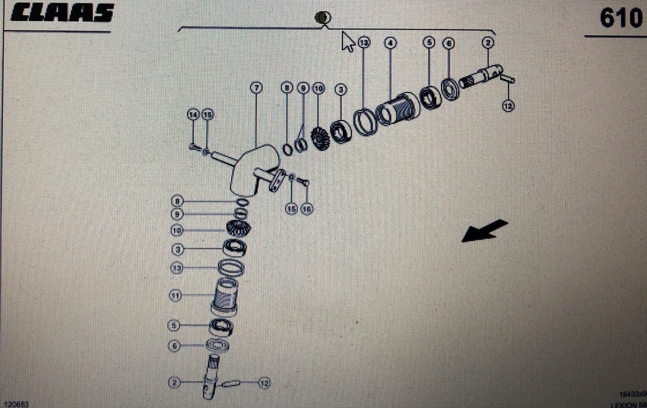 00 0755 581 0/przekładnia kątowa/Lexion 580 630-620 670-640 760 480 750-730 430-410 560 600