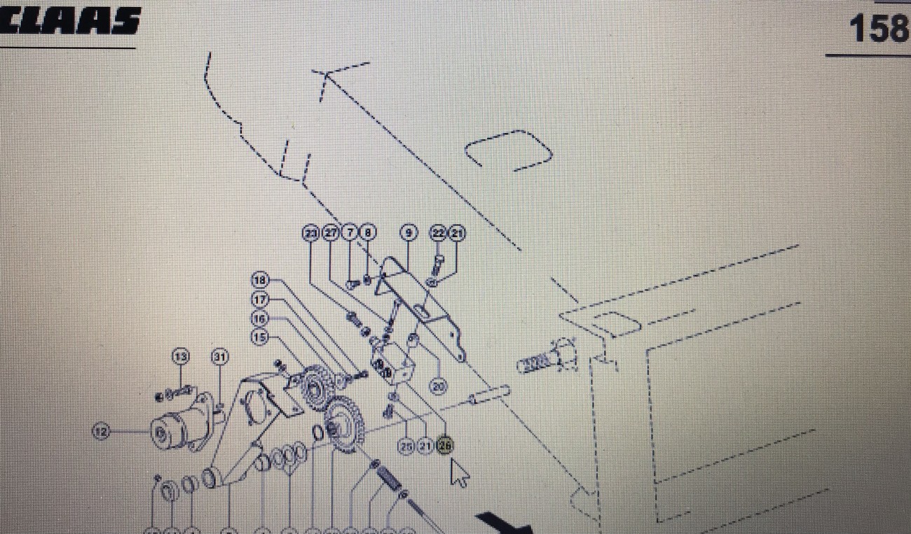 00 0767 585 0/Class Lexion walec prowadzący/Claas Lexion 580 670-640 760 560-540