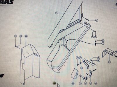 00 0784 289 2/00 0784 283 2/Claas osłona/Claas Lexion 580 750-740 630-620 500 770