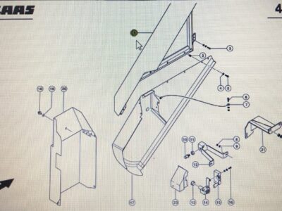 00 0784 289 2/00 0784 283 2/Claas osłona/Claas Lexion 580 750-740 630-620 500 770