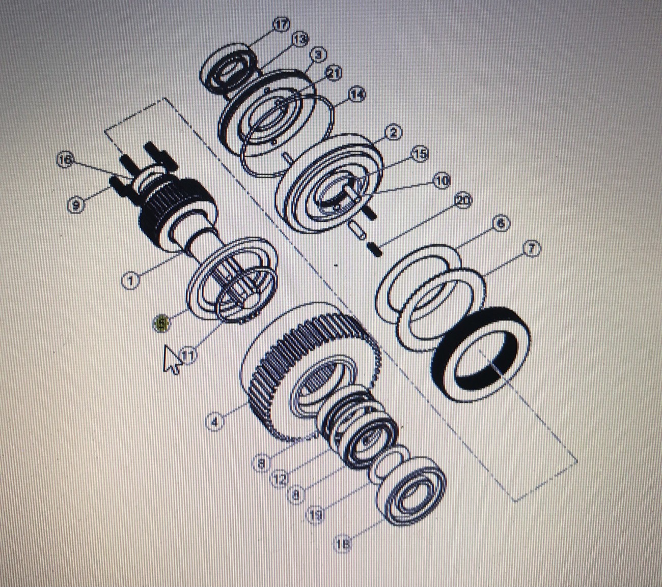 00 1142 198 0/Claas Arion jarzmo/Axion 600 Hexashift 500 Hexashift 640-610C 540-510