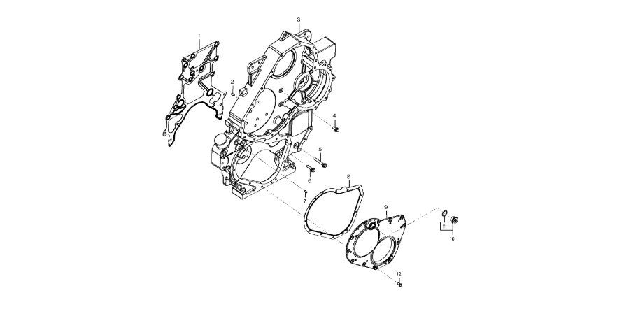 John Deere 9470RX - Osłona DZ100353 (Silnik)