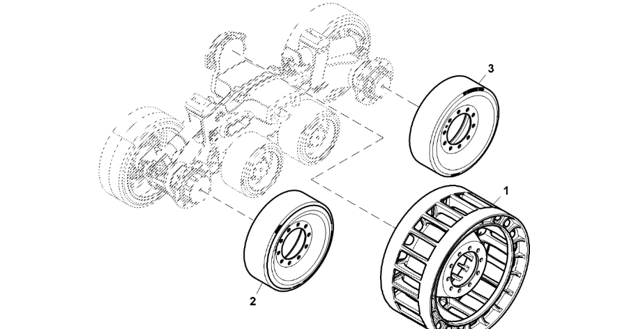 John Deere 9470RX - Koło zębate napędowe R571846 (Gąsienice i obciąźniki)