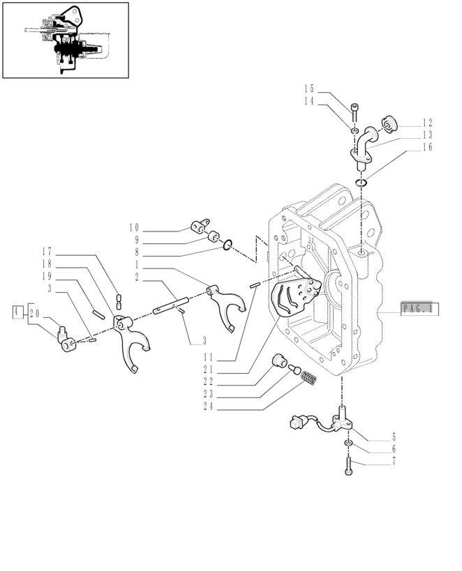 New Holland T6010 T6070 Sworzeń 5192246