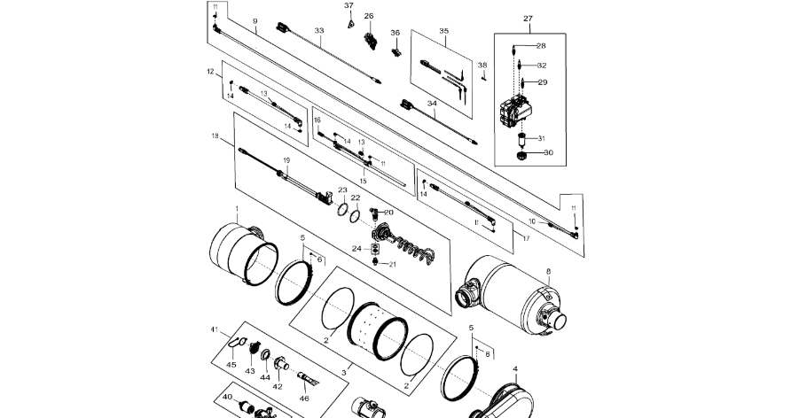 John Deere 9470RX - Szyjka wlewu DZ115040 (Silnik)