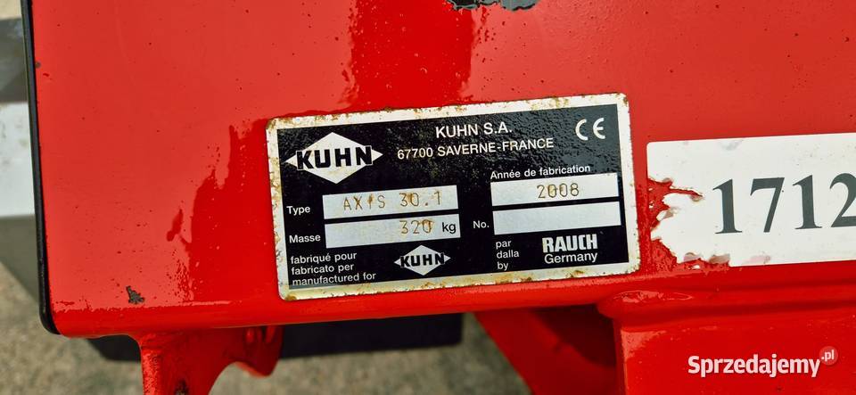 Rozsiewacz nawozów KUHN AXIS 30.1