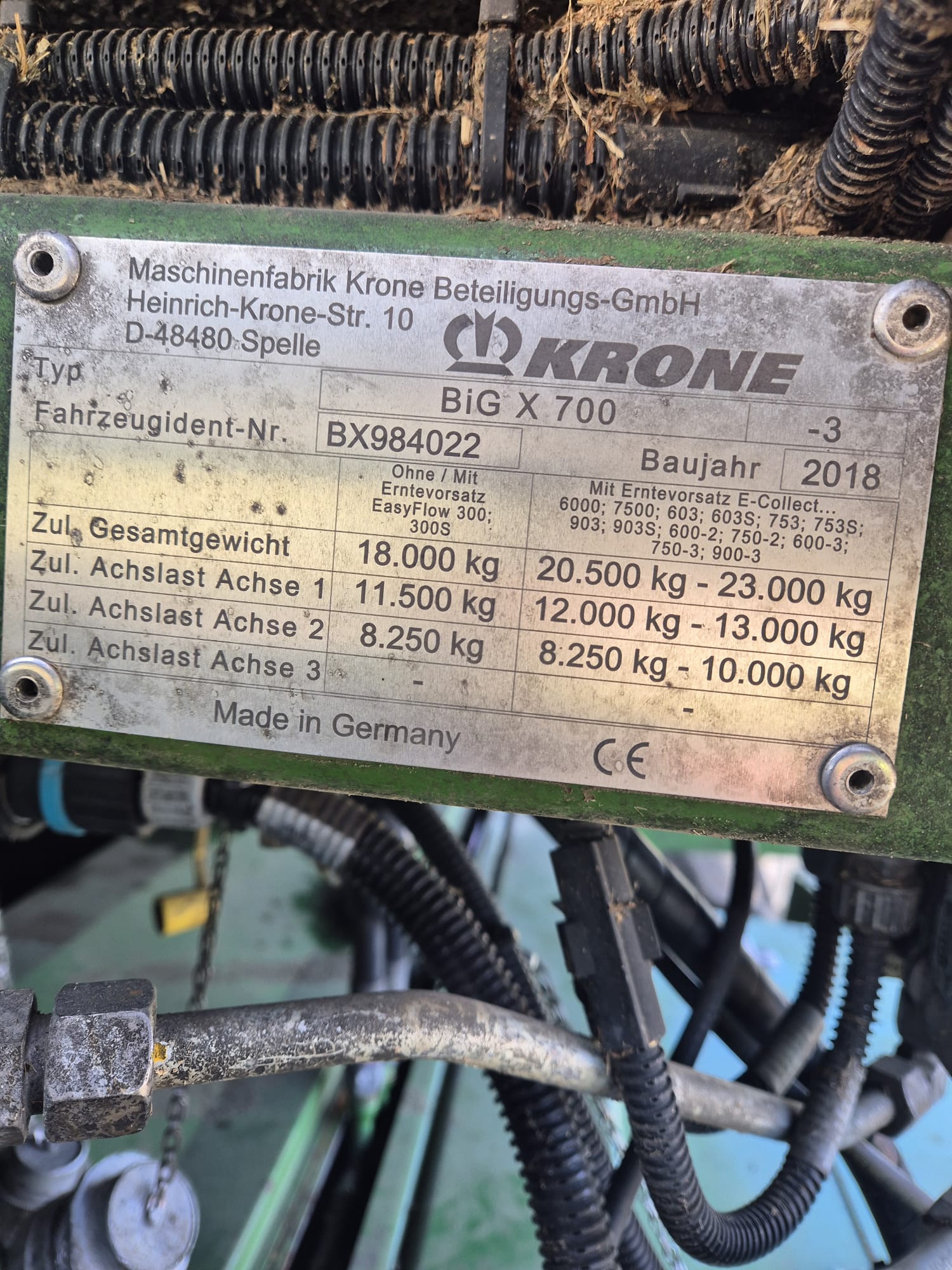 Sieczkarnia Krone Big X 700, 2018r