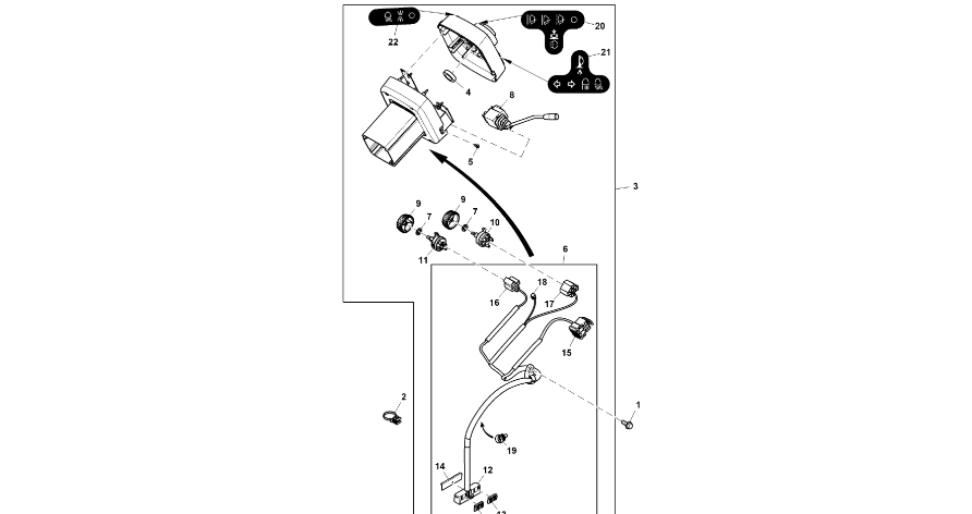 John Deere 9470RX - Moduł RE579257 (Kierowanie)