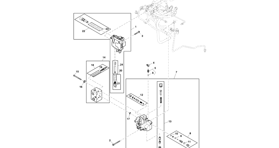 John Deere 9470RX - Zawór RE574544 (Kierowanie)