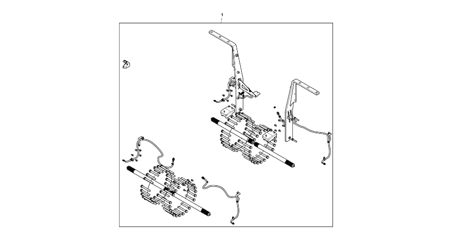 John Deere 9470RX - Zestaw osi BRE10328 (Oś przednia i tylnia)