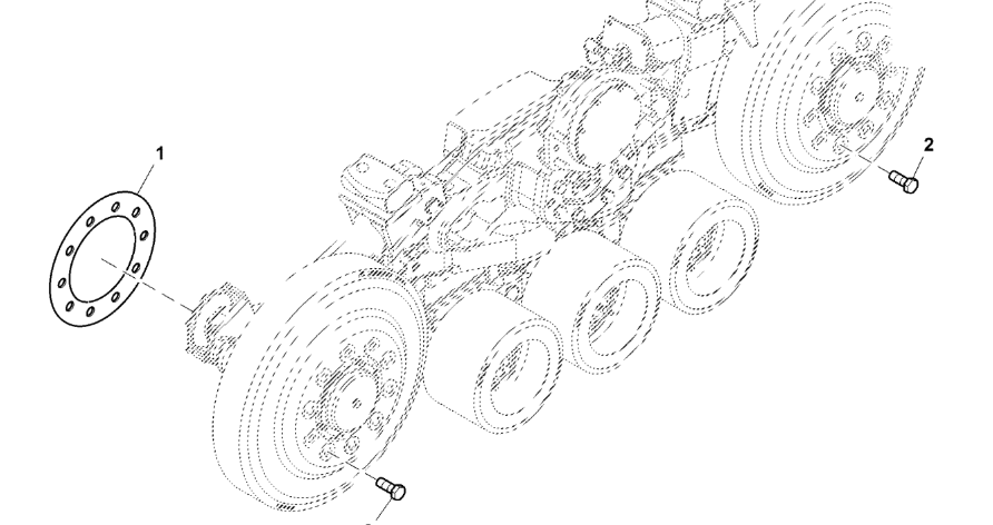 John Deere 9470RX - Zestaw podkładek reg. R565342 (Gąsienice i obciąźniki)