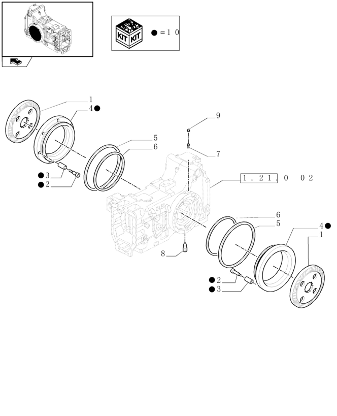 New Holland T6010 T6070 Tarcza hamulcowa 60mm id x 327.00mm od x 9.6mm thk 14t 84329059