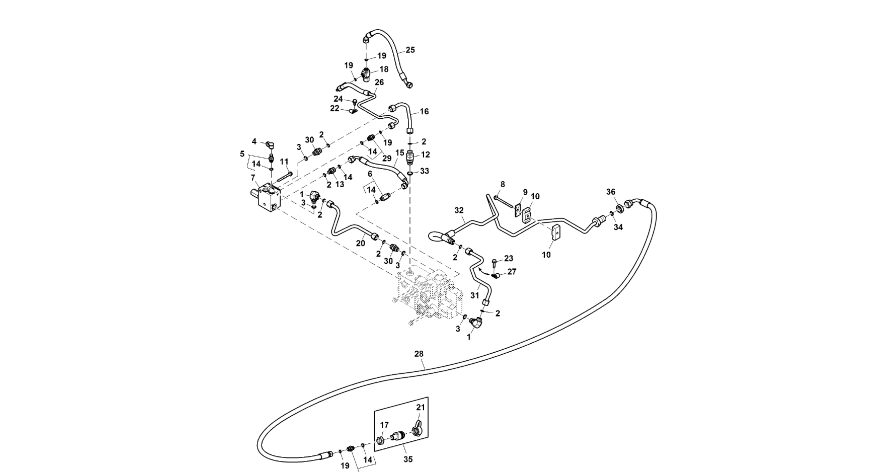 John Deere 9470RX - Zawór sterujący z nap.hydr. RE262003 (Hamulec)