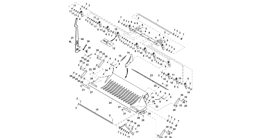 John Deere 960 - Rama DC222589 (Podbieracz)