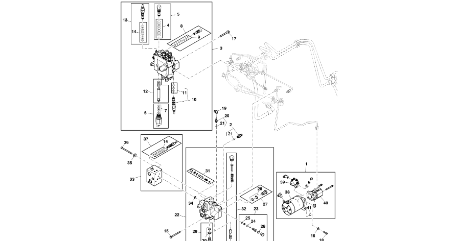 John Deere 9470RX - Zawór RE575091 (Kierowanie)