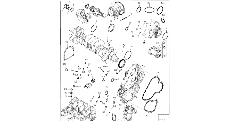 John Deere 9470RX - Łącznik R532289 (Silnik)