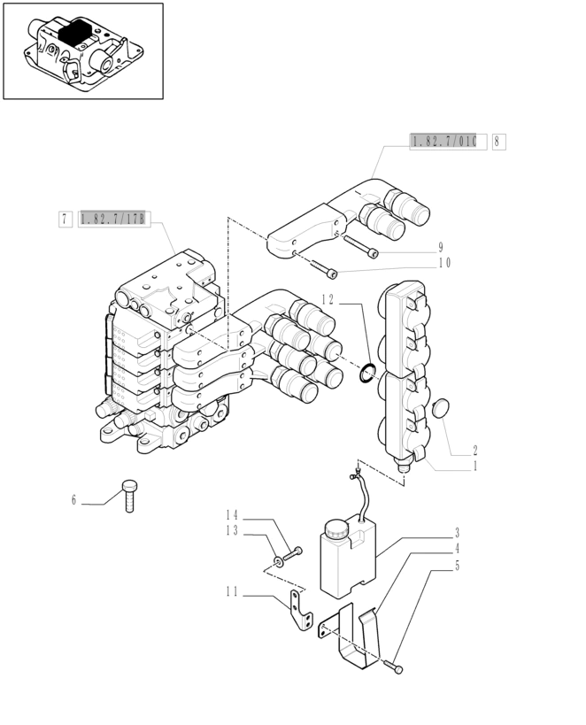 New Holland T6010 T6070 Szybkozłącze męskie 87381965