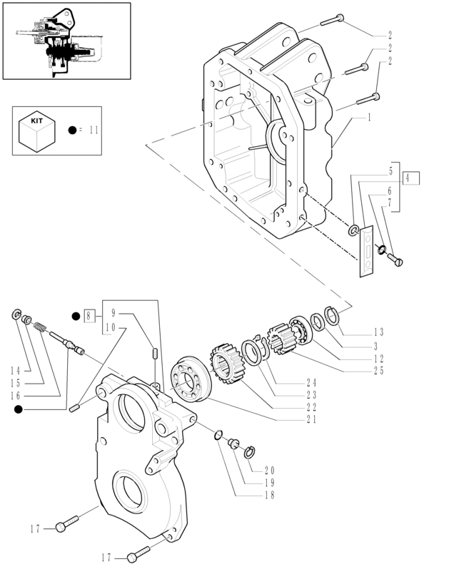 New Holland T6010 Wspornik 47128641