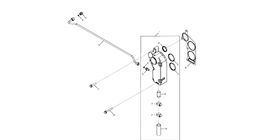 John Deere 9470RX - Obudowa DZ103632 (Silnik)