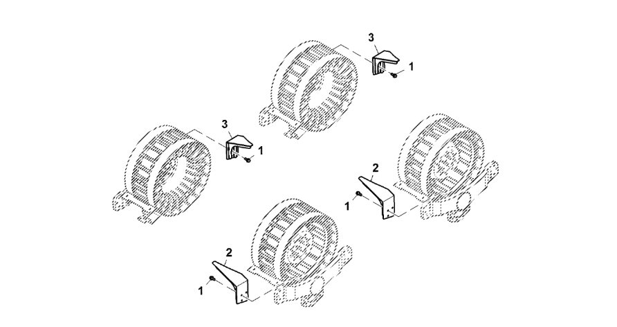 John Deere 9470RX - Zgarniacz RE582347 (Gąsienice i obciąźniki)