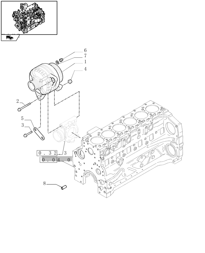 New Holland T6010 Regenerowany alterna 14v, 150a, w/ pulley 84141453R