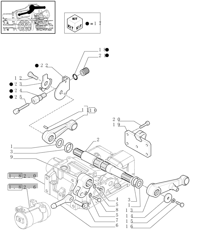 New Holland T6010 T6090 Ramię podnośnika 5183178