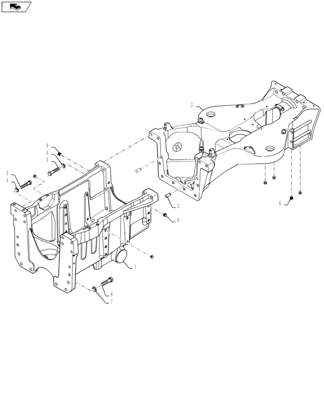New Holland T6090 Rama 84339258