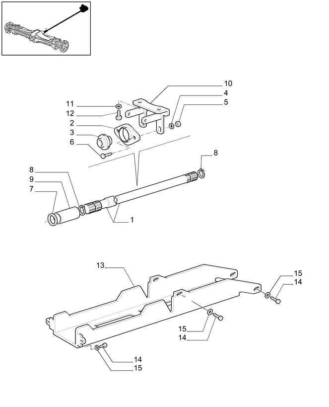 New Holland T6010 Wał napędowy 87583761