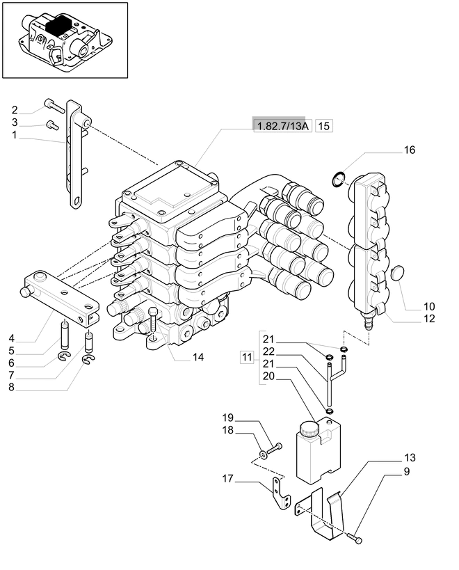 New Holland T6010 T6090 T6070 Zawór sterujący 87311423