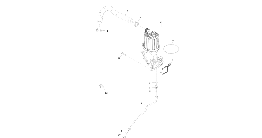 John Deere 9470RX - Wentylacja RE550022 (Silnik)