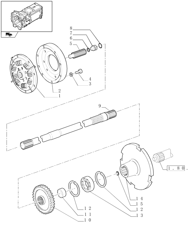 New Holland T6010 Kolo zamach, silnik 47125891
