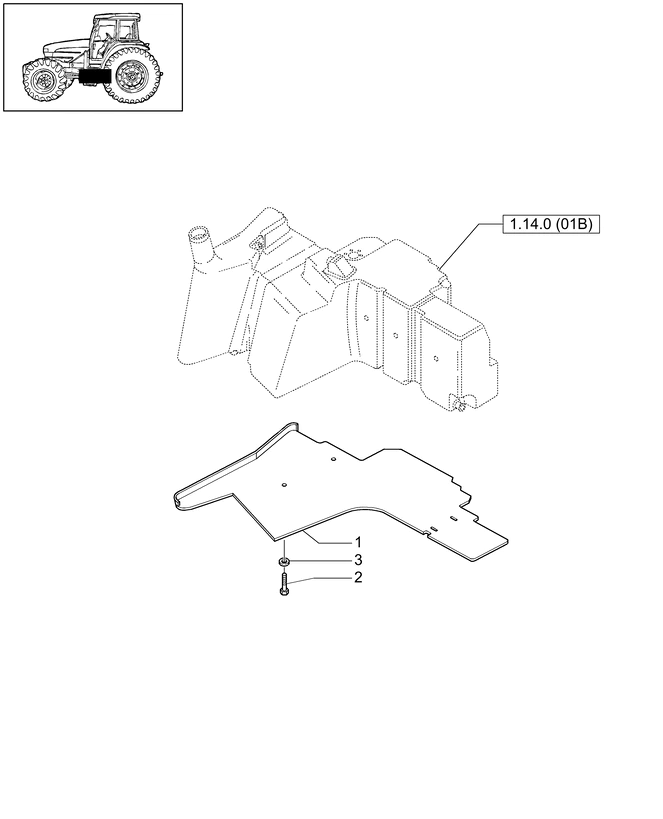 New Holland T6010 Osłona 82037141