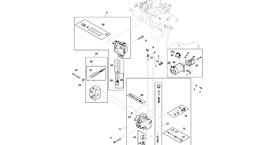 John Deere 9470RX - Elekt./hydr.zawór proporcj. RE297023 (Kierowanie)