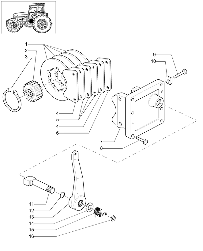 New Holland T6010 Wspornik 47127186