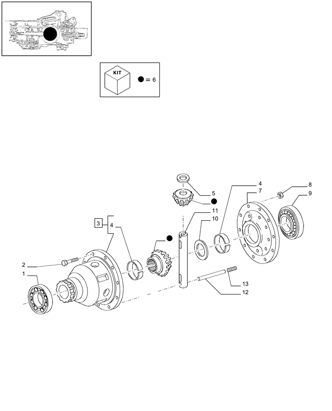 New Holland T6010 Pokrywa 47123461