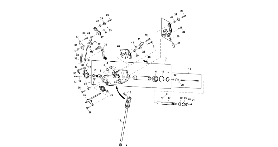 John Deere 9470RX - Zestaw kolumny kierownicy RE573773 (Kierowanie)