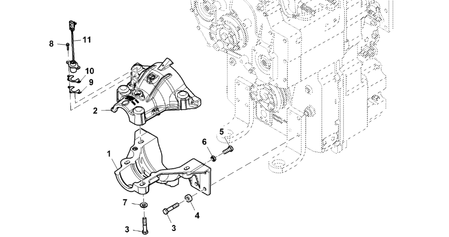 John Deere 9470RX - Czujnik RE588148 (Przekładnia Power Shift)